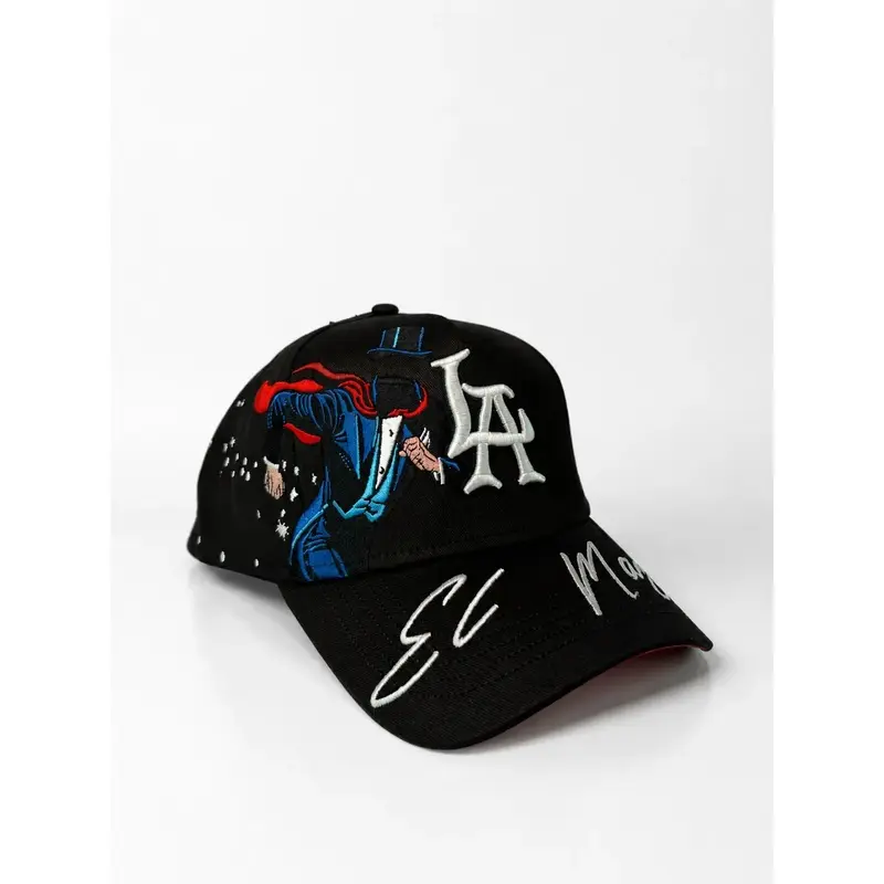 Dandy Hats Los Angeles Premium Black Cap – 31 Hats x El Mago Red Edition Snapback Baseball Cap– Limited Edition Streetwear Snapback