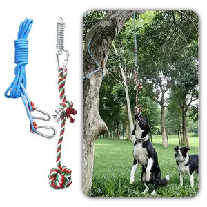 Dog Rope Knot Toy: Hanging Tree & Outdoor Use, Durable Chew Energy-Burning Toy