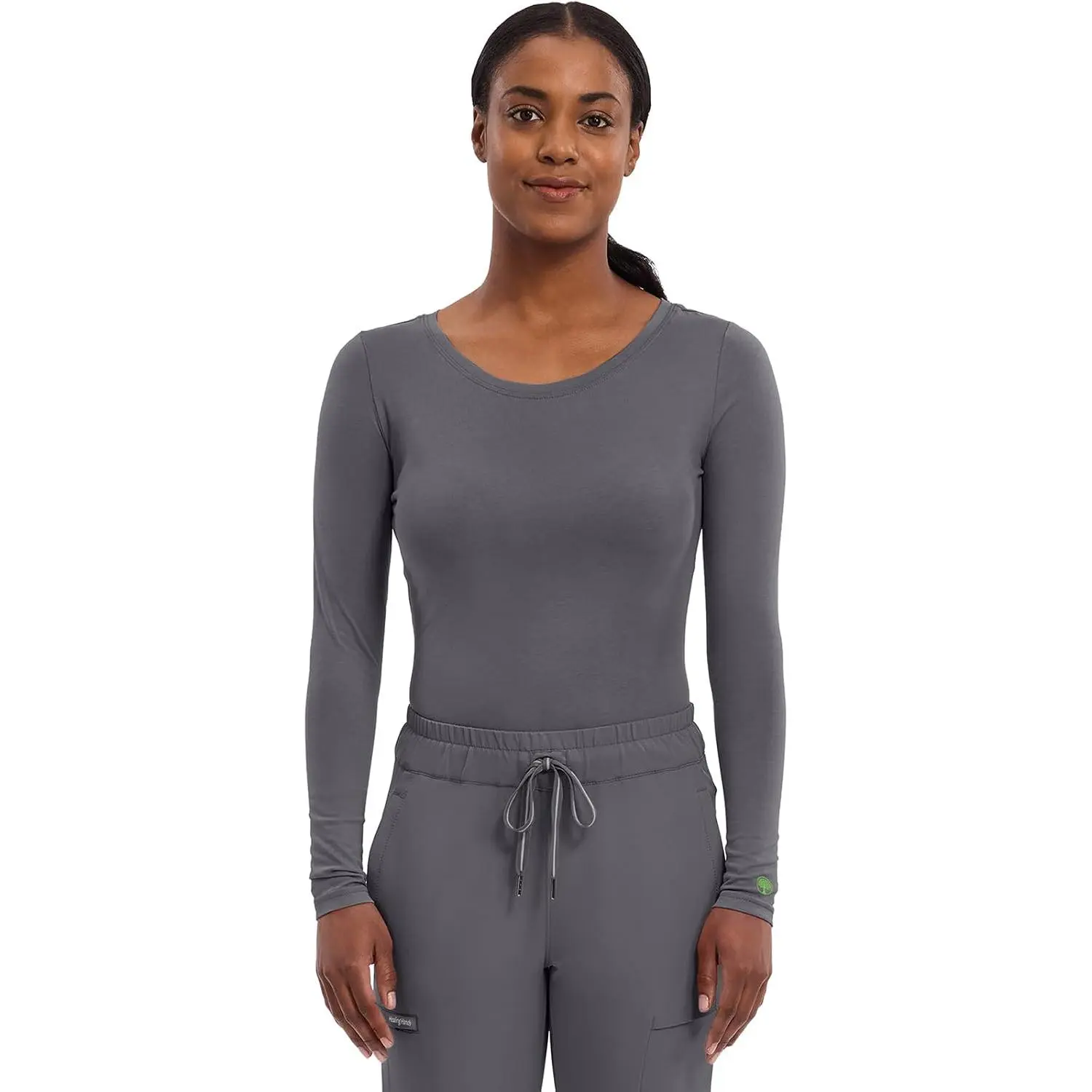 Women's Underscrub Soft Knit Melissa Longsleeve Scrub Tee with Breathable & Easy Care Fabric 5047Gift.