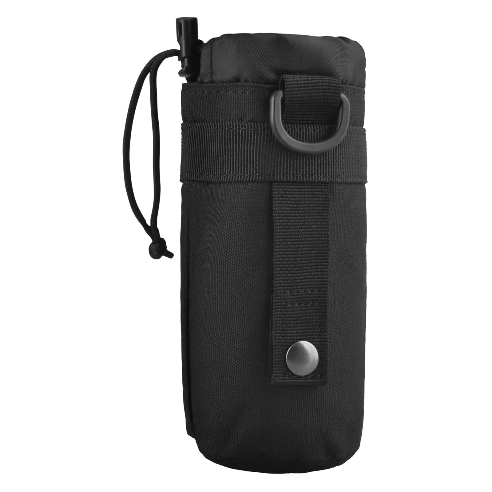 Tactical MOLLE Water Bottle Pouch H2O Hydration Carrier, Military Bottle Holder Molle Drink Holder Travel Water Bottle Bag for Backpack Camping Outdoor, Fabric, Portable