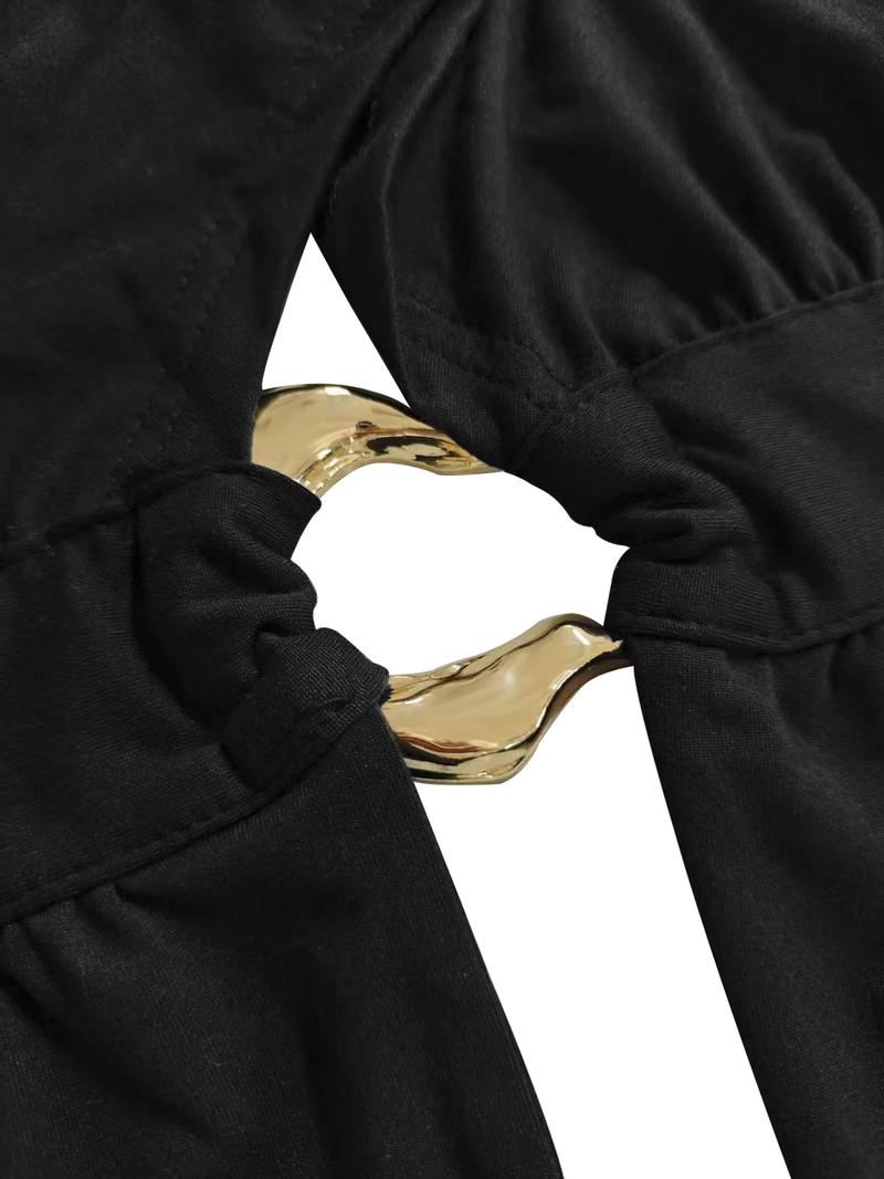 Women's Solid   Tank Top, Elegant Fashion Casual  Backless Top for Daily Outdoor Wear, Ladies Clothes for All Seasons