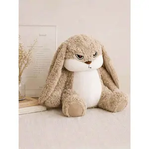 Lop-Eared Rabbit Plush Doll - This Super Soft Plush Rabbit Doll Is Both A Comfortable Children's Pillow And A Bedtime Companion Suitable For All Ages. The Rabbit Plush Doll Is Soft To The Touch And Skin-Friendly, Making It An Ideal Bedtime