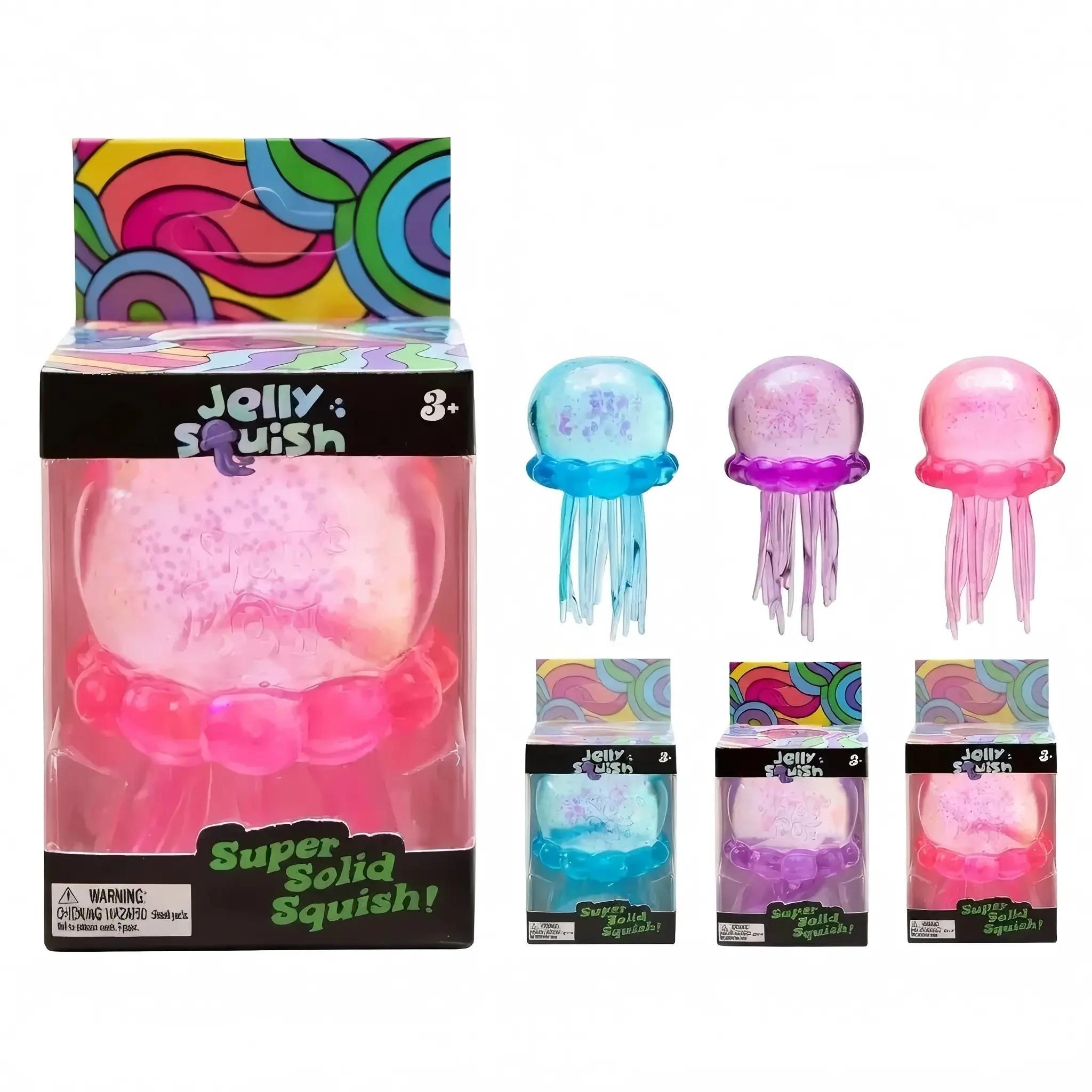 Cute Mochi Jellyfish Squeeze Toy – Soft & Sticky Stress Relief for Relaxing Anywhere, Non‑Edible