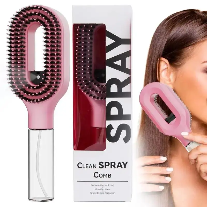 Hair Comb with Scalp Massager, Hair Oil Applicator Comb & Detangling Brush for Curly and Straight Hair, Double Teeth Design Volumizing Styling Comb, Anti Static Spray Comb for Moisturizing Treatment, Scalp Care Tool for Salon Hairdressing and Daily Beauty