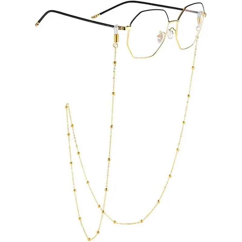 Eyeglass chain, women's sunglasses strap - 14K gold eyeglass chain, neck-hanging eyeglass accessory