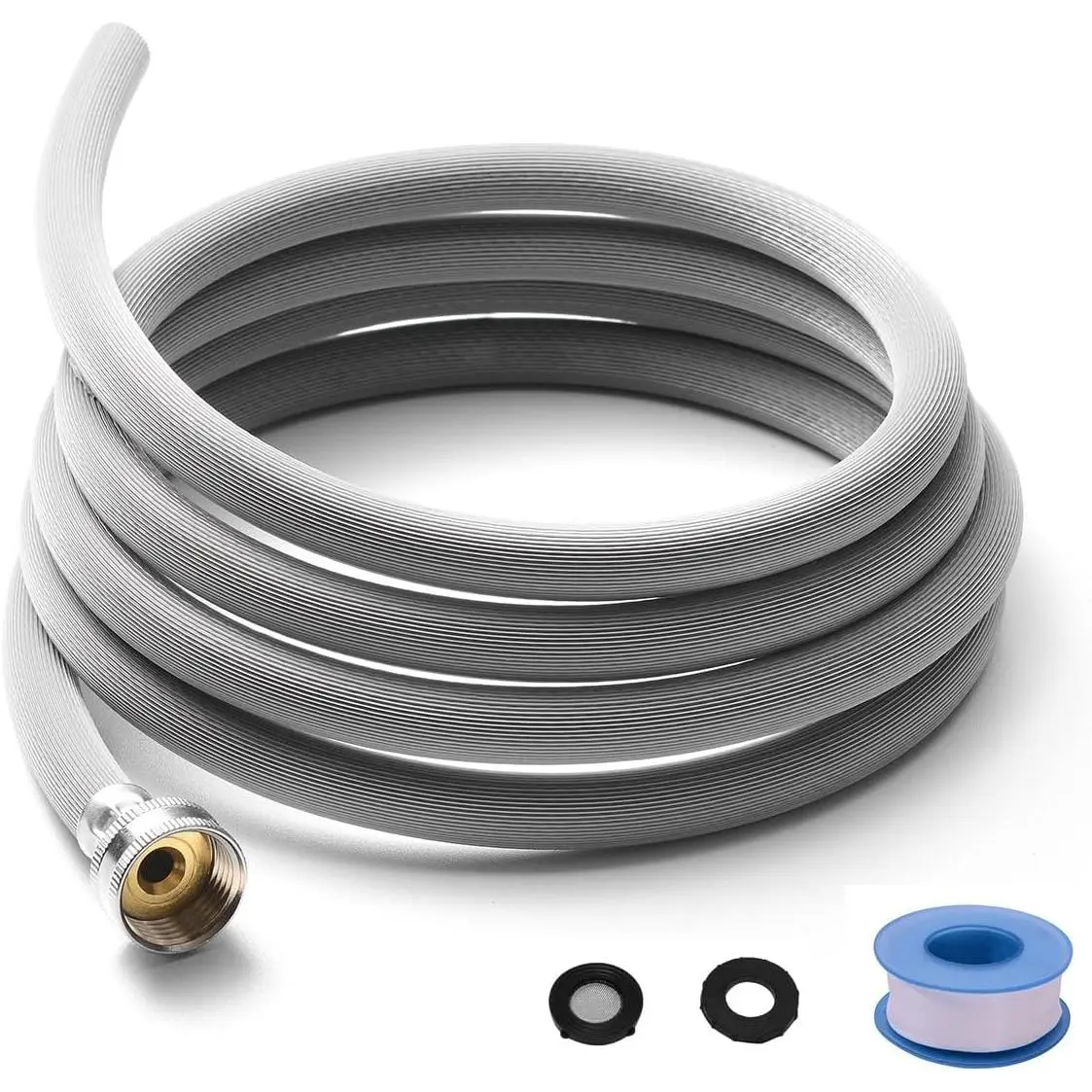 Dehumidifier Hose for Drainage 3/4" FHT, with Premium Brass Connectors (4FT)