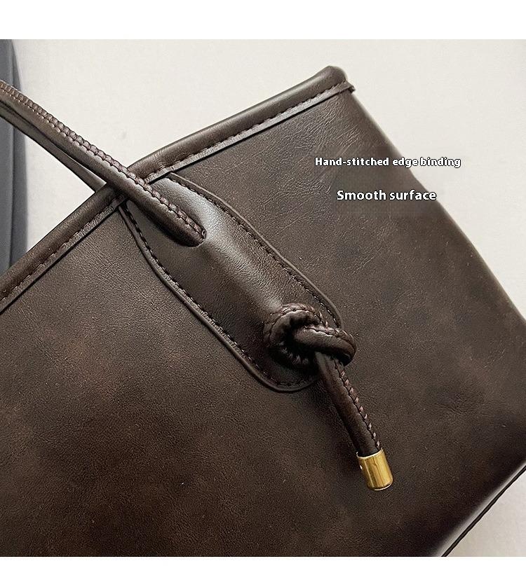 25 fall&winter Women's Elegant Solid Color Shoulder Bag, Fashionable Large Capacity Crossbody Bag for Daily Used, Casual Trendy Versatile High-quality Daily Commuting Bag