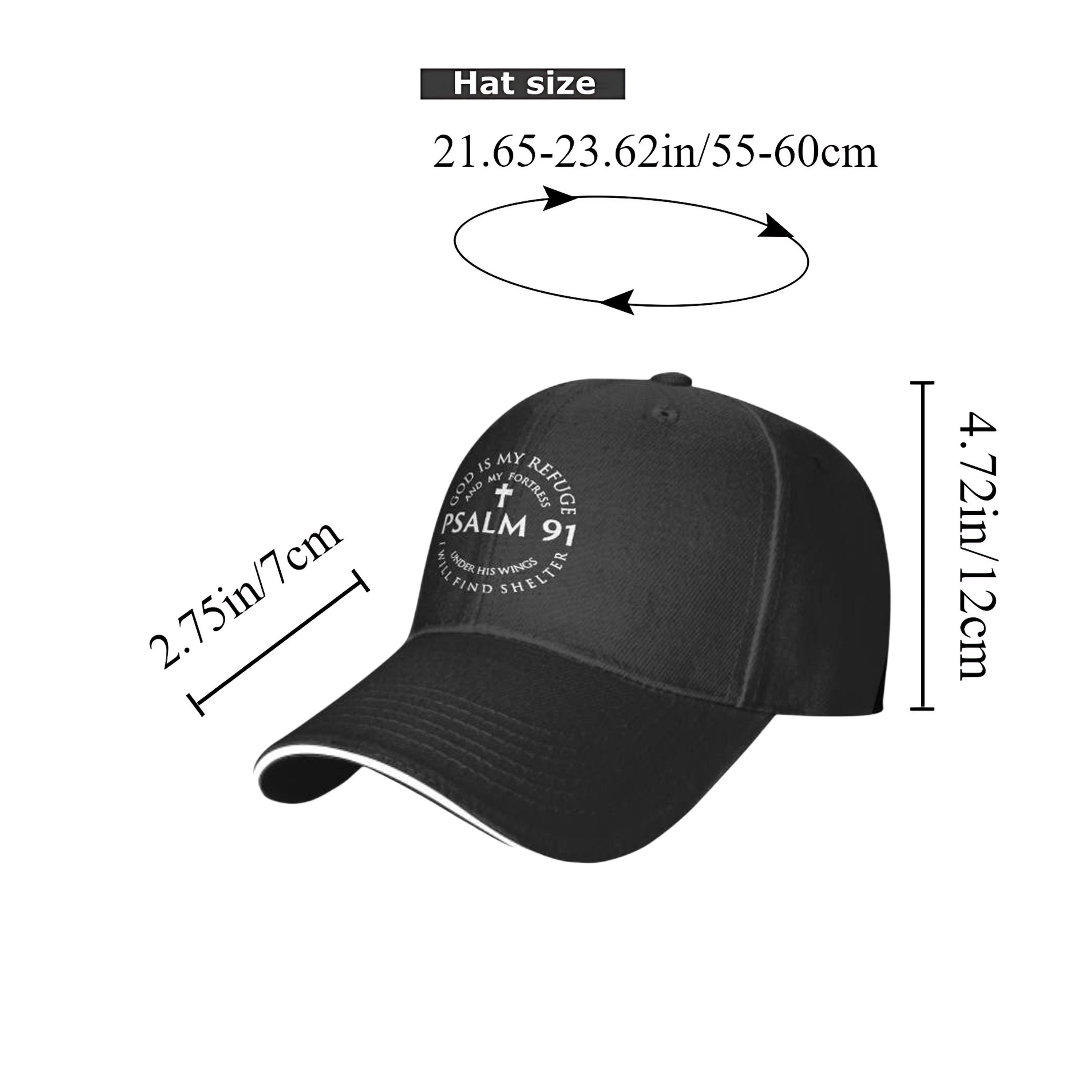 1pc of a Psalm 91 Themed Baseball Cap, Adjustable And Suitable for Both Men And Women.This Truck Driver'S Hat Makes a Perfect Gift Option