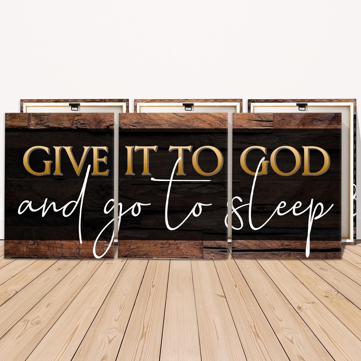 Wooden Framed Canvas Painting, 3 Counts/set Letter Pattern Western Wall Art, Vintage Art Canvas, Modern Home Decor, Vintage Letters Print for Living Room Home Office Hotel