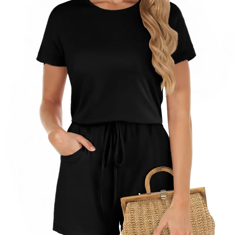 Women's Striped Romper | Short Length Jumpsuit | Sleeveless Playsuit | One Piece Summer