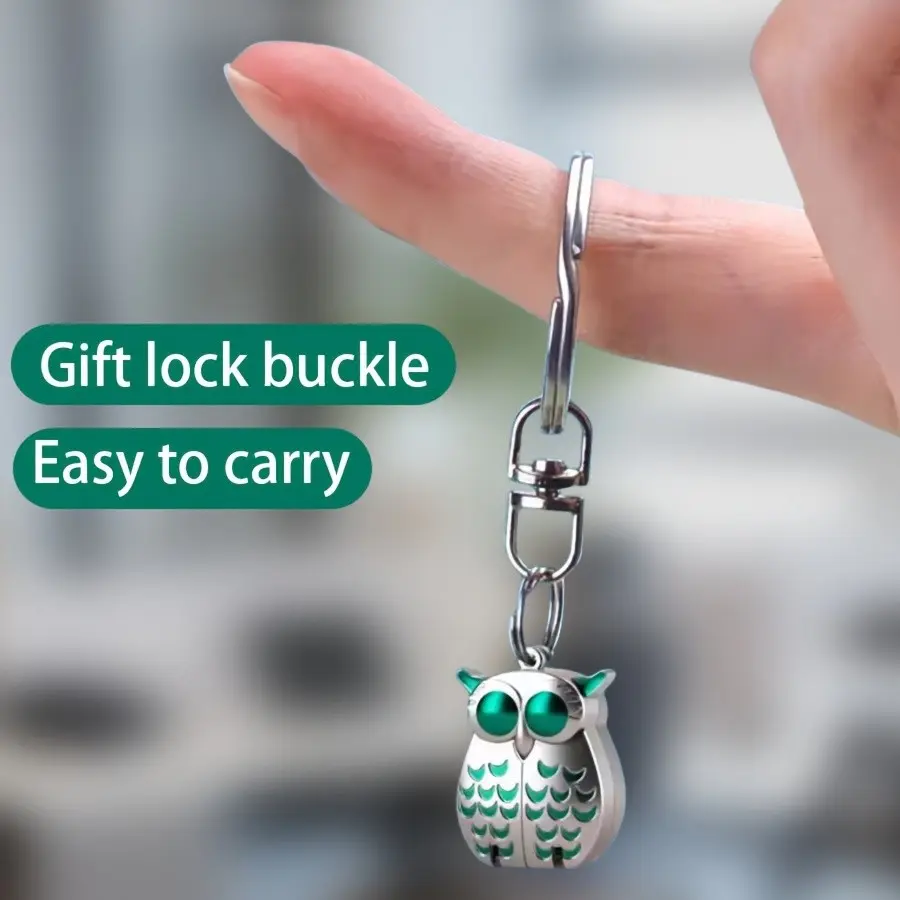 Stainless steel owl nail clipper, portable folding mini keychain, stainless steel nail clipper, portable nail clipper with cover, suitable for carrying nails, pants accessories, keychain nail clipper, Nail Clippers