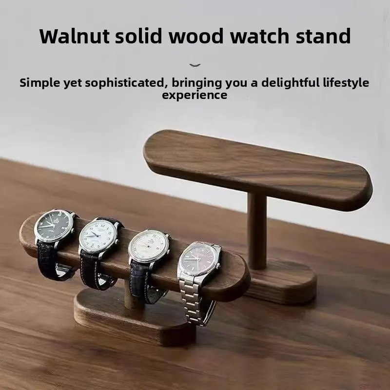 Elegant Wooden Watch Stand, Watch Holder, Creative Display Rack for Watches, Bracelets, Necklaces, High-End Storage Solution, Unique Decorative Organizer