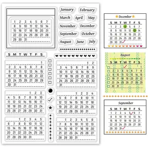 2026 Planner Calendar Clear   Week Month January December  Transparent  for Card Making Decoration and DIY Scrapbooking