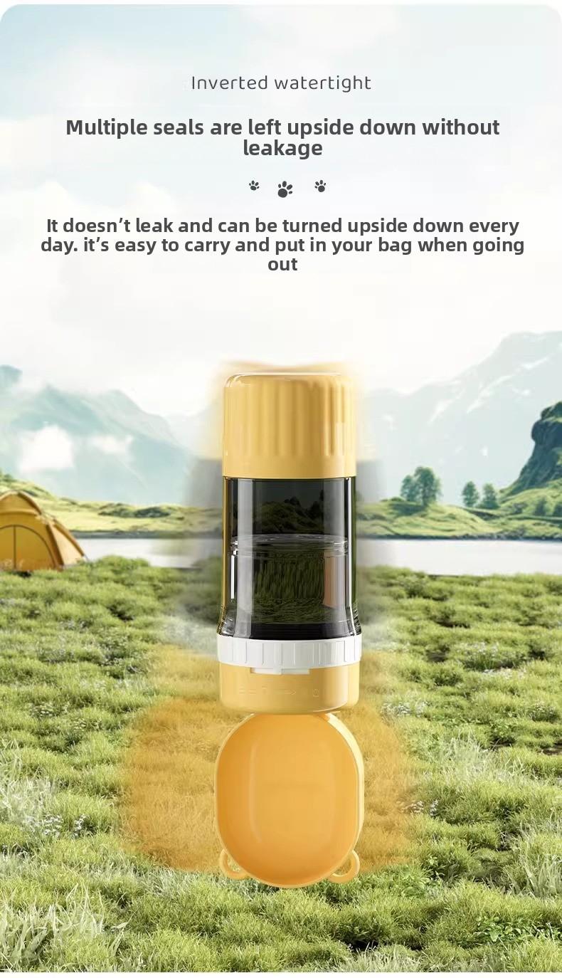 Dog Outdoor Water Bottle Portable Drinking Device Dog Water Bottle Pet Travel Cup Outdoor Drinking Pet Supplies