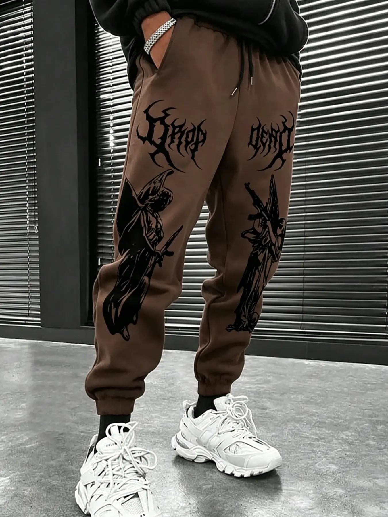 Men's Fashion Streetwear Cargo Pants, Creative Humorous Text Print, Comfortable Material, Versatile Essential, Perfect for Daily Wear