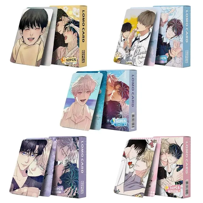 2026 hot item﻿92PCS Korean Webtoon Lomo Cards & Mini Stickers - Anime Character Photocards Collection Perfect Gift for Fans