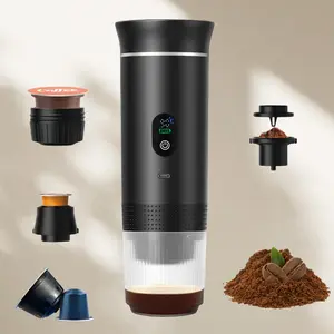 Portable Coffee Capsule Machine Pump-Pressure Style American/Italian Espresso Electric Compact Wireless Heating Outdoor Coffee Cup
