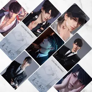 55 Pcs/Set Game Love And Deepspace Caleb Lomo Card  Personal Character 3 Inches Laser Glitter Photo Card Fans Collection Gift