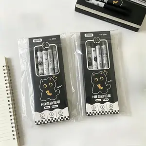 6 0.5mm HB cores - smooth writing, not easy to break cores, self-contained erasers, school and office supplies, back-to-school, holiday and New Year gifts.