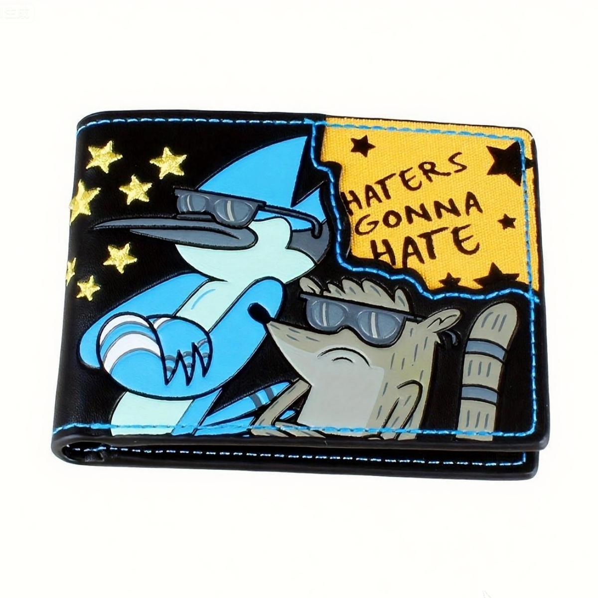 Cartoon Wallet Men's Wallet |   Boy's Wallet |   Haters Gonna Hate Embroidery. |   Ideal Choice for Holiday Gifts
