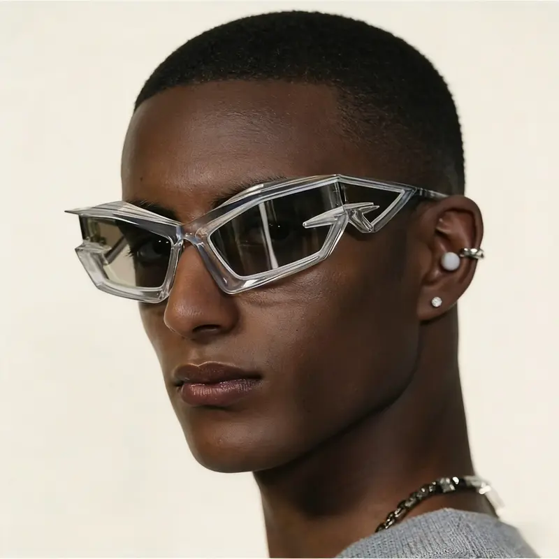 Futuristic Tech-Style Sunglasses, Y2K Street Photography and  display picture 2