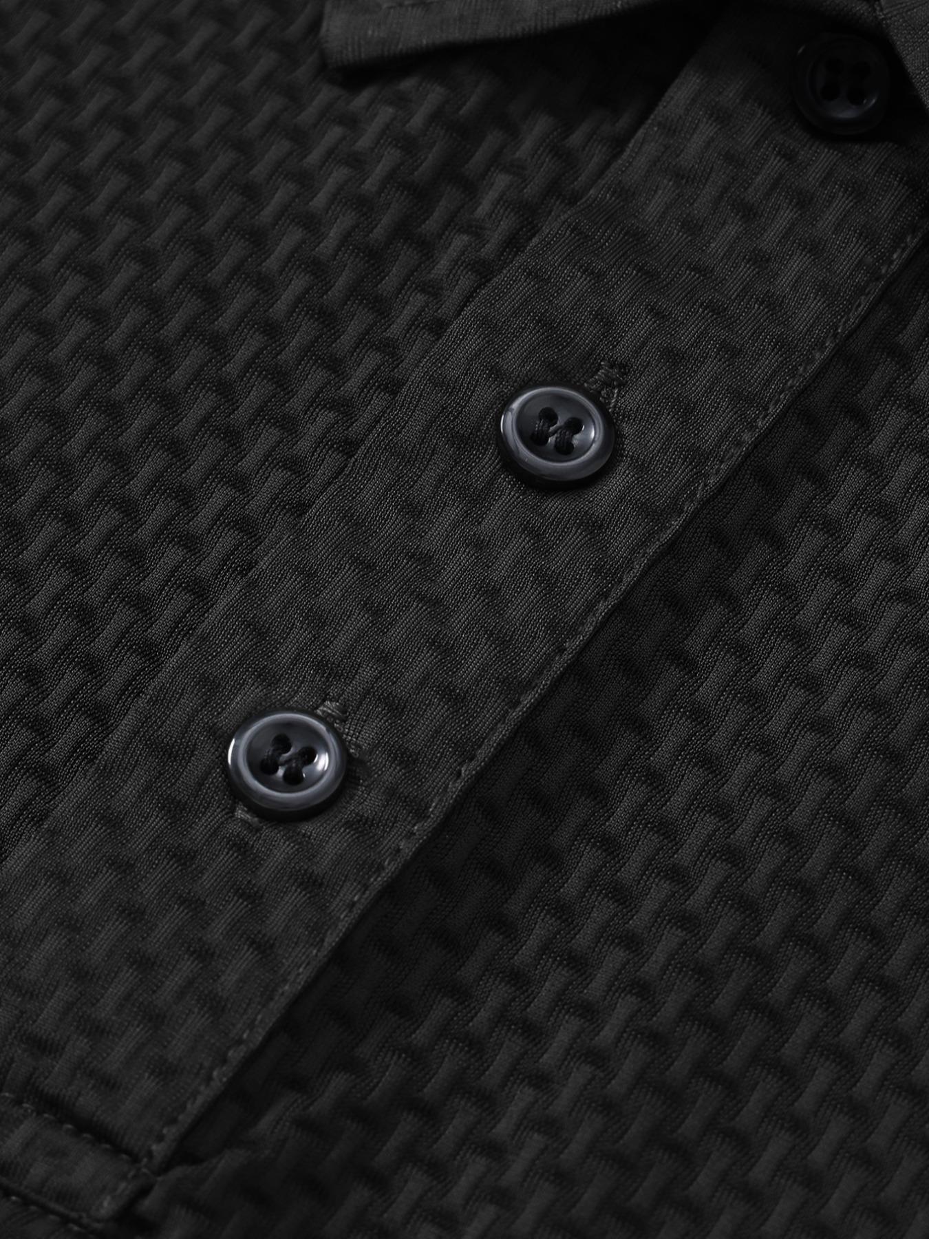 Summer Men's Stylish Print Polo Shirt, Cool and Comfortable Casual Short Sleeve Top, Breathable Lightweight Outdoor Wear in Various Colors