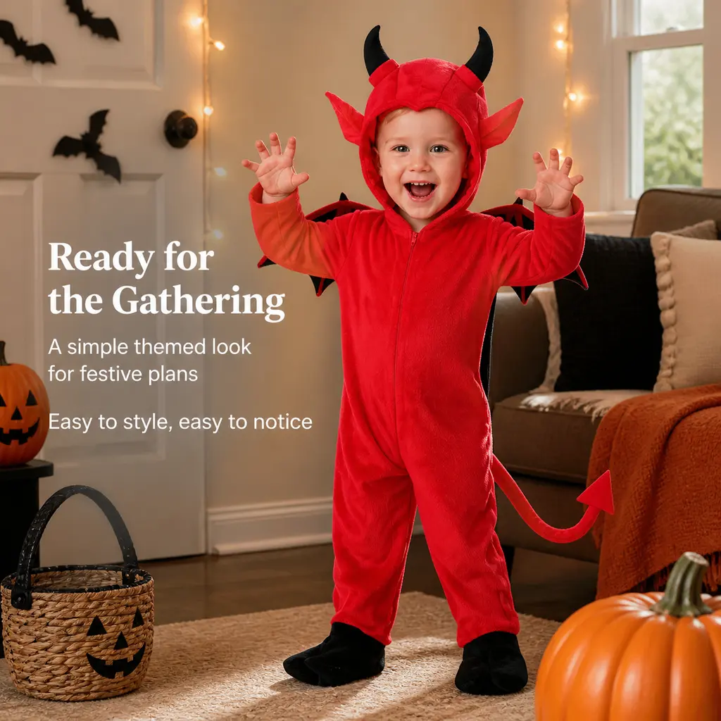 Kids' Devil Bat-Wings Jumpsuit, Cute Holiday Party Cosplay Costume spiderman cool boy gifts