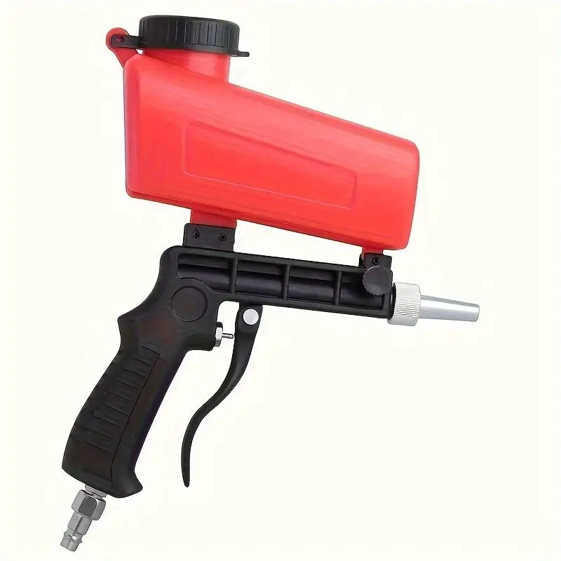 Handheld sandblasting gun Pneumatic small sandblasting machine Plastic glass metal oil and rust removal impurity equipment - portable, pneumatic, gravity supply, adjustable - very suitable for rust removal!