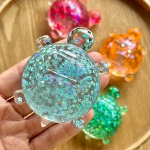 Sensory Soothing Toys, Shiny Squeeze Turtle Toys, Animal Squishies, Stress Relief Candy Balls, Soft Anti-Anxiety Treats, Perfect for Parties & Gifts
