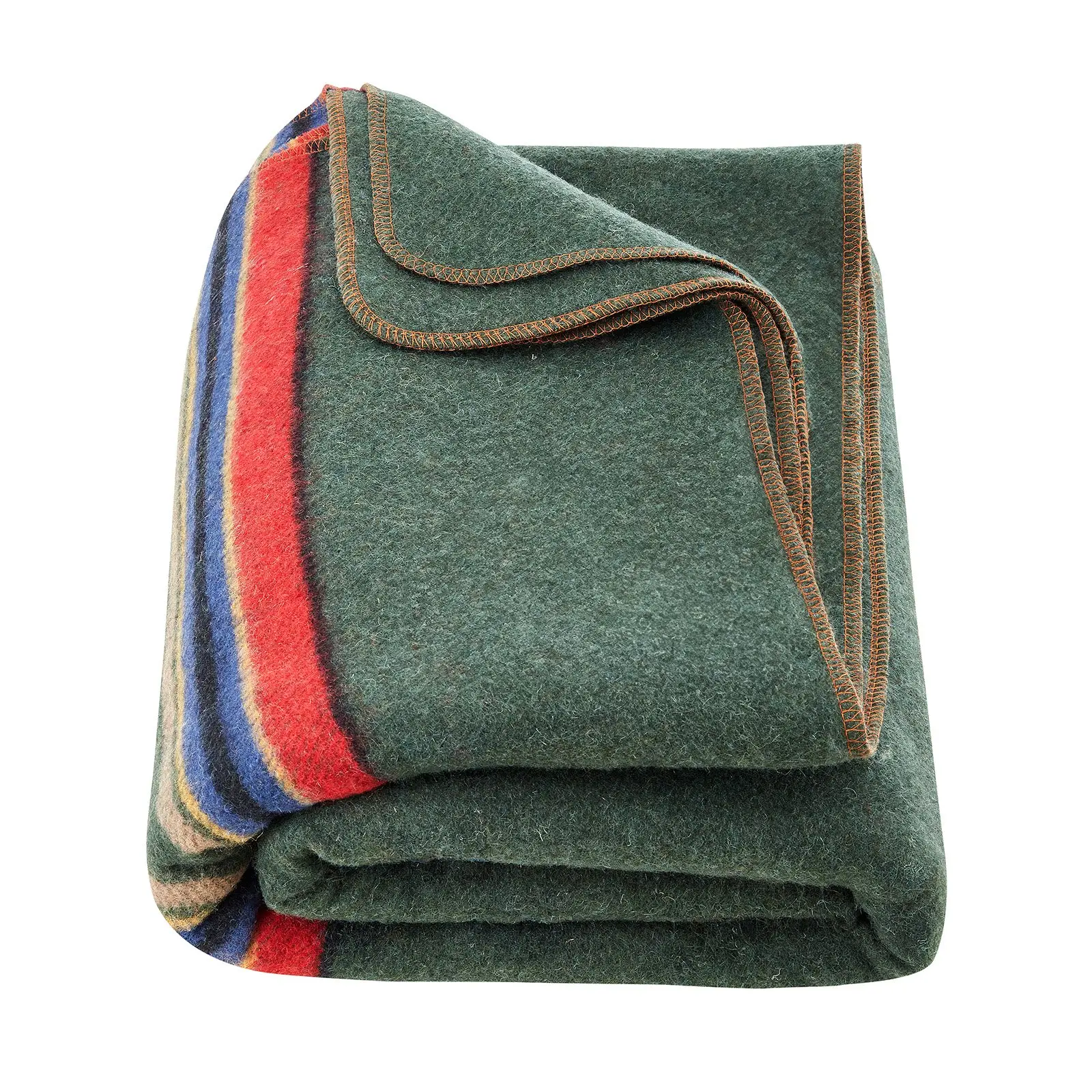 VEVOR Wool Camping Blanket, Large Warm Stadium Blanket, Waterproof Windproof, Flame Retardant, Great for Outdoors, Picnics, Hiking, Sports Events, Travel, 64" x 88" (80 Wool), Texture Multicolor