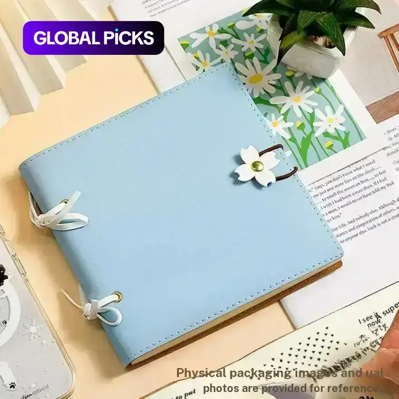 Traveler's Floral Square Journal 15x15cm 240 Sheets Blank Planner Notebook Portable Stationery for Planning Daily To Do List Notepad #GLOBAL PICKS