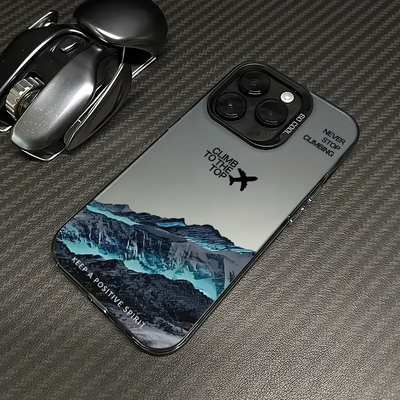 Creative Mountains Pattern Case for iPhone 17 16 Pro Max 15 Plus 14 13 12 11  Air XR XS E Shockproof Drop Protection Durable PC Smartphone Cover