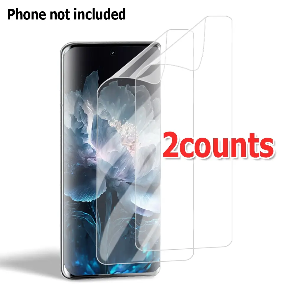 2Pcs Clear Soft Hydrogel Film for VIVO X Fold Series Outer Cover Screen, Full Wrap Coverage, Micro Scratch Resistant, Reinforced Screen Durability