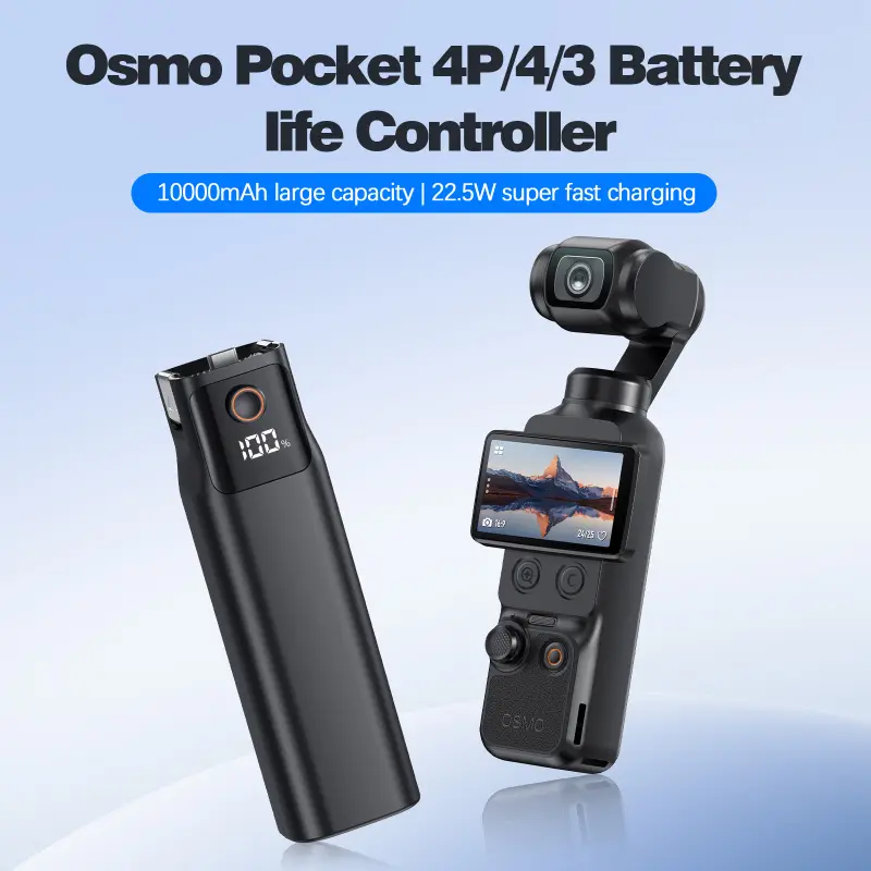 Suitable for DJI Pocket3/4/4P pocket camera battery life controller Rechargeable Battery Pack 10000mAh Portable Charger mobile power bank