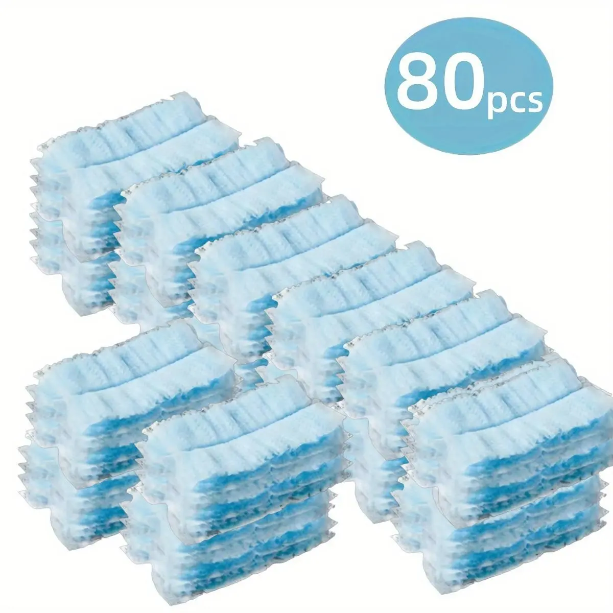 80pcs Electrostatic Dusting Replacement Cloth, PP Material, 360° Full Coverage, Fits Most Vacuum Handles, Home Car Electronics Deep Cleaning, Electrostatic Duster Refills