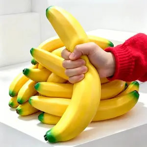Giant Banana Squeeze Toys Squishy Simulated Fruit Slow Rising Stress Relief Fidget Toy Desk Accessory for Adults Gifts