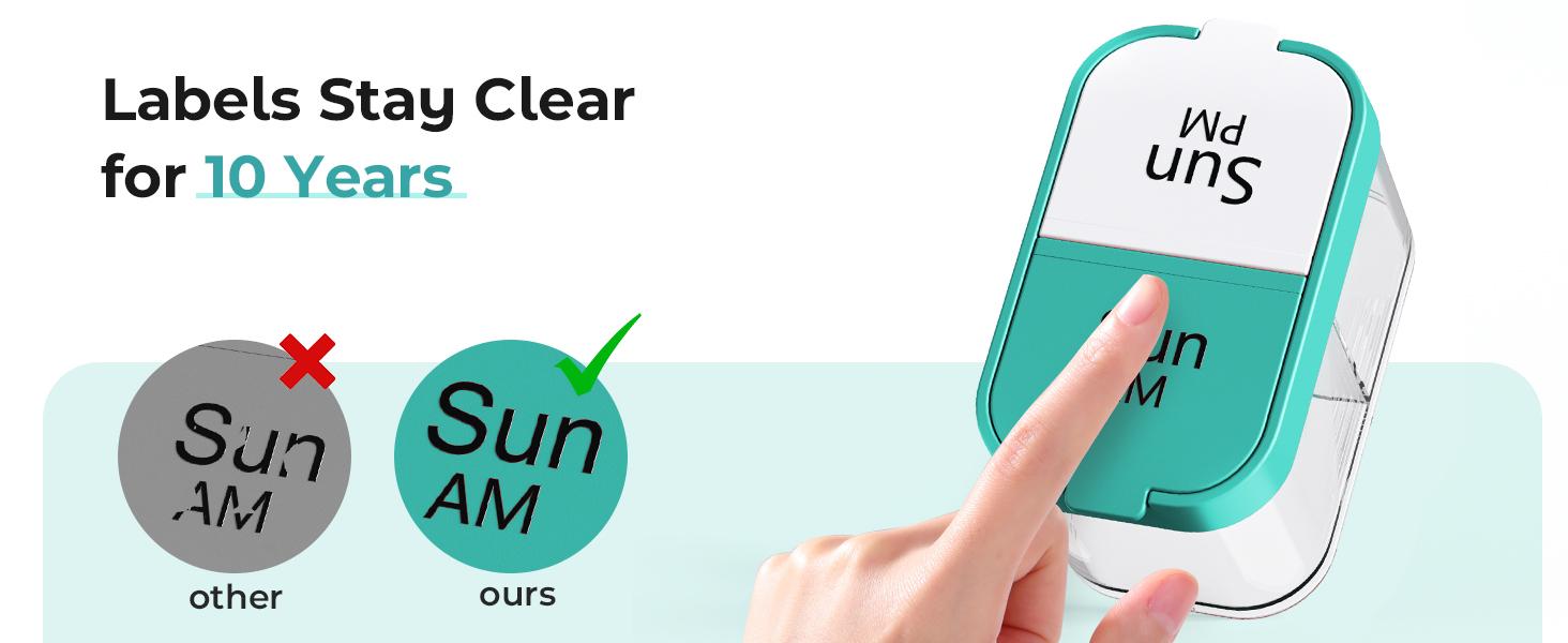 Extra Large Weekly Pill Organizer 2 Times Day, Pill Box 7 Day Am Pm to Hold Daily Medicine Vitamin and Supplements - Cyan Extra Large Weekly Pill Organizer 2 Times Day, Pill Box 7 Day Am Pm to Hold Daily Medicine Vitamin and Supplements - Cyan