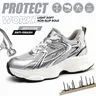 Women's Steel Toe Safety Sneakers, Sporty Lightweight & Breathable Work Shoes, Puncture-Proof with Non-Slip Sole for Standing All Day, Sporty Work & Safety Footwear, Walking Shoes, Closed, Worker, Non Slip Shoes For Work