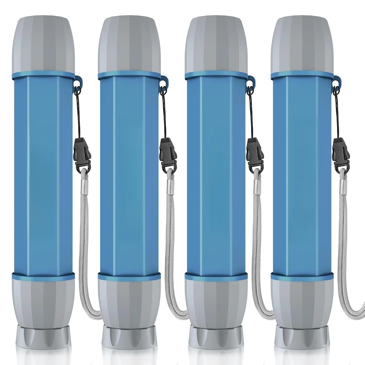 4 Pack Water Filter Straw, Portable Personal Water Filtration System, Water Purifier Survival, Emergency Preparedness for Camping Hiking Drinking Travel Hunting and Family Outing