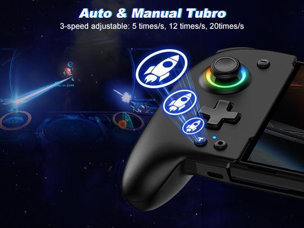 ESYWEN Switch Controllers Compatible with Nintendo Switch/Switch OLED, One-Piece Joypad Controller Replacement for Switch Pro Controller with 9 Lights Color, Turbo, Macro, KeyLinker APP