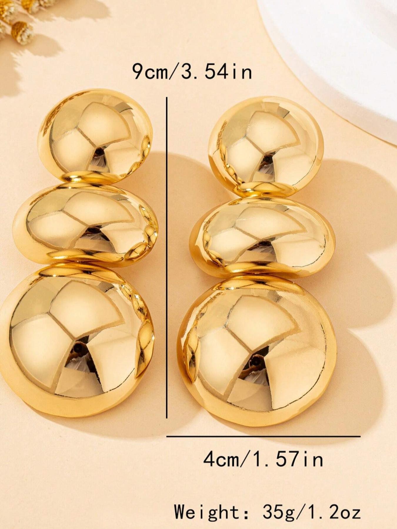 Irregular Ball Design Dangle Earrings, Fashionable Jewelry for Women, Trendy All-match & Exquisite Jewelry for Birthday Gift, Bling Stylish Accessory