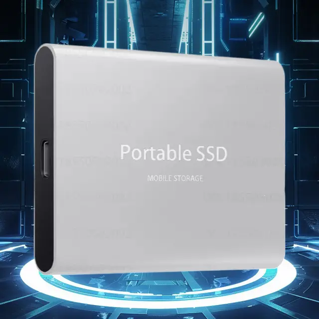 Portable External SSD, High-Speed Metal Case, 1TB/2TB/4TB & Above/8TB Storage, Efficient File Backup, Plug-and-Play for Laptop/Desktop, Compatible with Windows, Linux