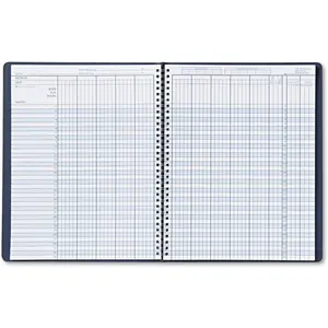 51407 Class Book with Embossed Leather-Like Cover 11 x 8-1/2 Blue