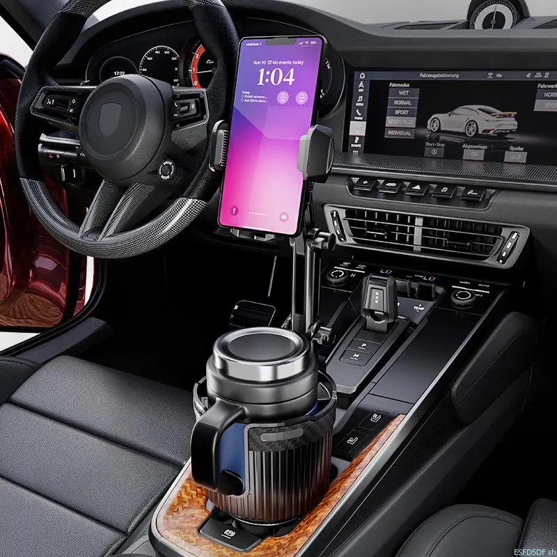 Car water cup holder, mobile phone holder, large thermos cup, car beverage holder, new car cup holder