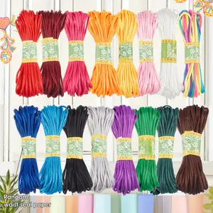 1 Pack/8 Bundles 2.5 Mm Chinese Knotting Thread, Durable Nylon String Cord, Jewelry Making, Beading, Dream Catchers, Braid Hair，20.0 m Per Bundle