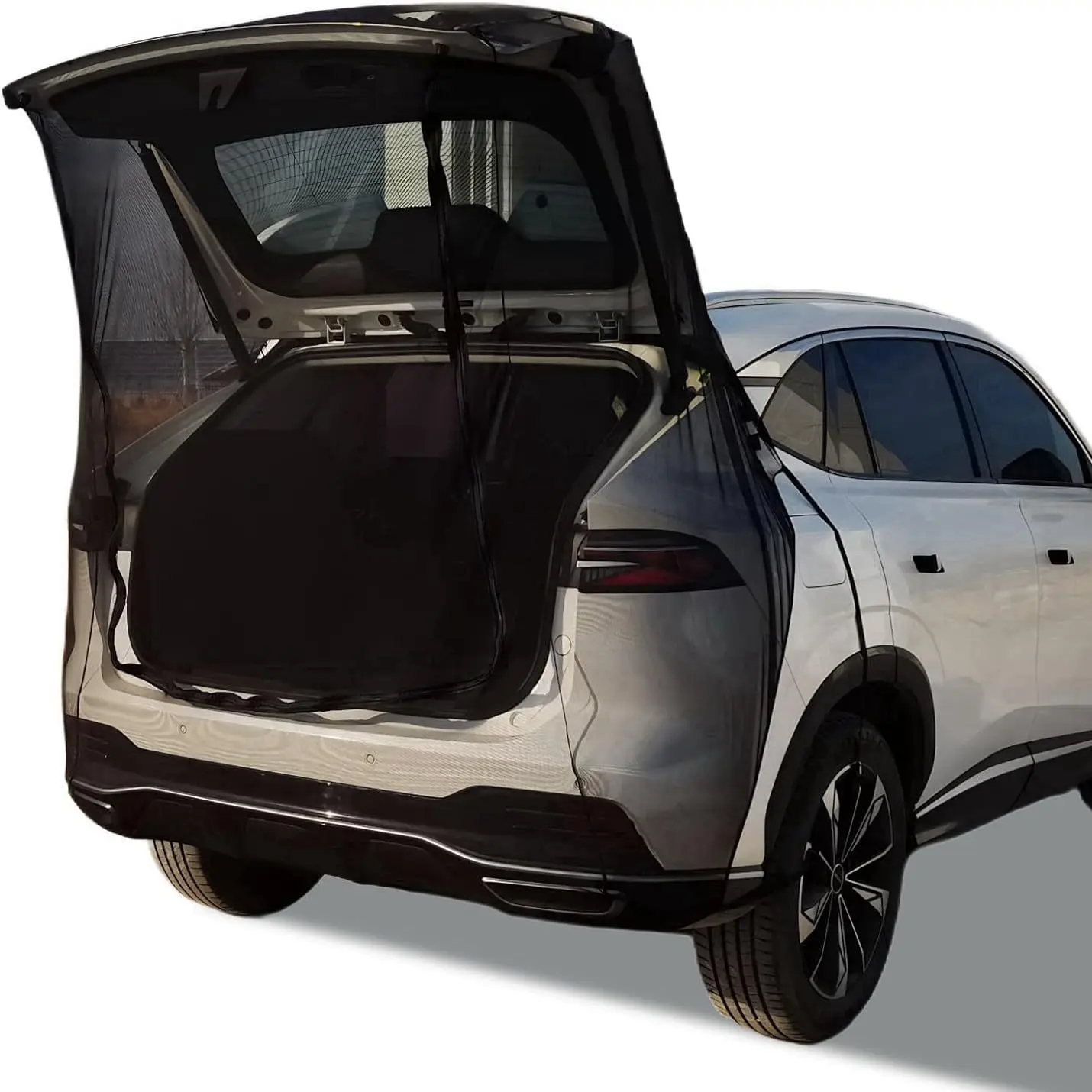 Automotive Magnetic Car Anti-Mosquito Curtain - Rear Door Sunshade, Trunk Mesh Screen, Tailgate Mosquito Net