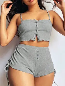 2-Piece Set New European and American Style, Sexy Strappy Shorts, Trendy Casual Wear, Bestseller on Independent Store