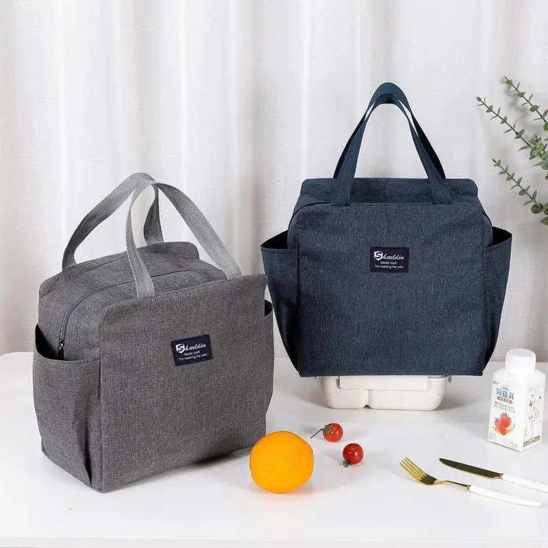 Large Capacity Cooler Bag Oxford Portable Zipper Thermal Lunch Bags Insulated Freezer Bag Camping Picnic Bag