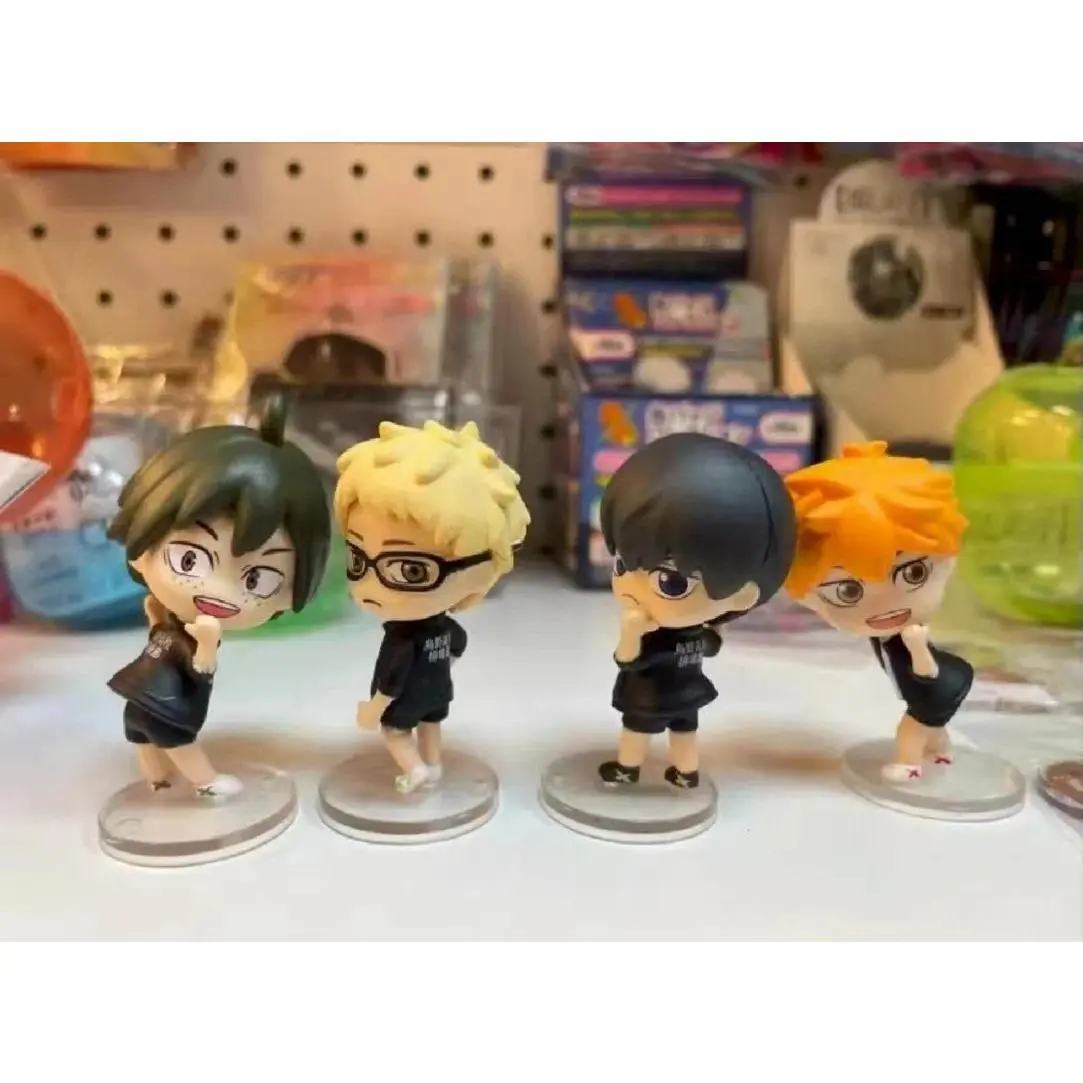 Japanese Volleyball Boys Toy Figure Set | Anime Style Hinata & Kageyama Displaying Team Uniforms in a Turning Back Pose, Action & Toy Figures, Turning Back Displaying Team Uniform, Boy, Volleyball Boys Greeting