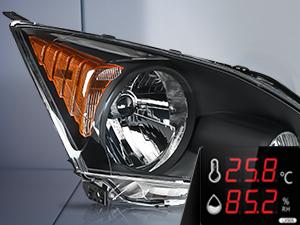 Nilight 2007 2008 2009 2010 2011 Honda CRV Headlight Assembly Black Housing Amber Reflector